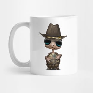 Cute Baby Turtle Sheriff Mug